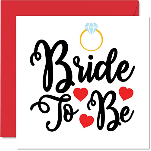 Stuff4 Verlobungskarten für Paare – Bride To Be – Glückwunschkarten für Verlobungen, Verlobte, Verlobte, 145 mm x 145 mm von Stuff4