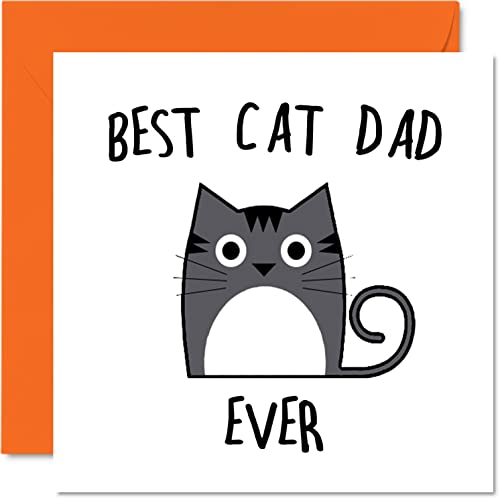 Vatertagskarten für Papa von der Katze – Best Cat Dad Ever – Katze Geburtstagskarte von Katze für Vater lustige Katzen-Vater 145 mm x 145 mm Witz "Happy Father's Day" Grußkarte Geschenk für Papa Papa Vatertagskarten für Papa von der Katze – Best Cat Dad Ever – Katze Geburtstagskarte von Katze für Vater lustige Katzen-Vater 145 mm x 145 mm Witz "Happy Father's Day" Grußkarte Geschenk für Papa Papa von Stuff4