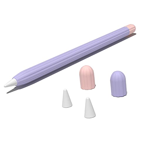 Stweap Klassisches Federmäppchen, kompatibel mit Apple Pencil der 1. Generation, klassisches Design, Perfekter Griff, Schutzhülle, Premium-Silikon (lila) von Stweap