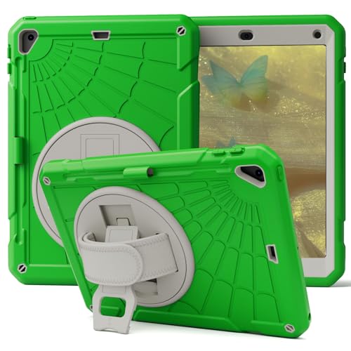 Stweap Schutzhülle für iPad 6. / 5. Generation, 24,6 cm (9,7 Zoll), mit Displayschutzfolie, Stifthalter, 360 Grad drehbare Handschlaufe, Ständer, sturzsichere Schutzhülle für iPad 6. / 5. / Air 2 von Stweap