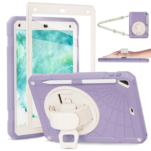 Stweap Schutzhülle für iPad 6. / 5. Generation, 24,6 cm (9,7 Zoll), mit Displayschutzfolie, Stifthalter, 360° drehbare Handschlaufe, Ständer, sturzsichere Schutzhülle für iPad 6. / 5. / Air 2 / Pro von Stweap