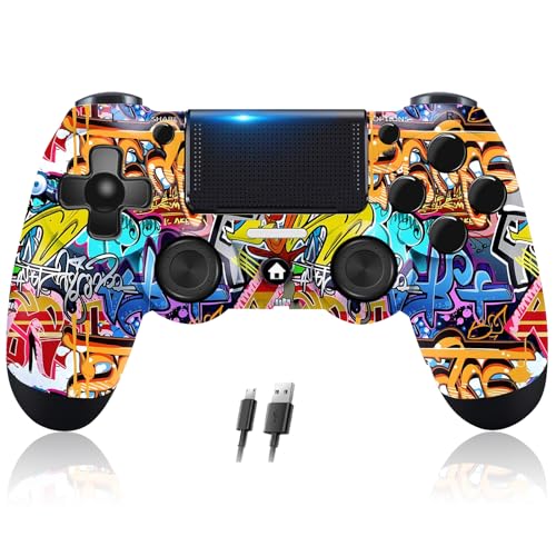 Controller Kompatibel mit PS-4,Wireless Joystick Controller Kompatibel mit PS-4/Pro/Slim/PC,Integrierte 600 mAh Batterie mit Doppelt Vibrationssensor/6 Achse Controller Kompatibel mit PS-4,Wireless Joystick Controller Kompatibel mit PS-4/Pro/Slim/PC,Integrierte 600 mAh Batterie mit Doppelt Vibrationssensor/6 Achse von Stycizom