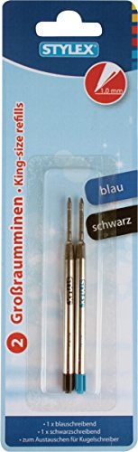 Grossraumminen, 2 Stück, schwarz + blau von Stylex