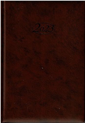 Stylex 43765 Buchkalender 2021 Chefkalender A5 Timer Bordeaux von Stylex