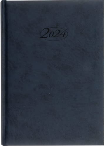Stylex 43766 Buchkalender 2024 Chefkalender A5 Timer blau von Stylex