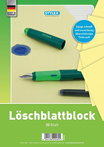 Stylex Löschblattblock, 20 Blatt (2er Set, DIN A4 + A5) von Stylex