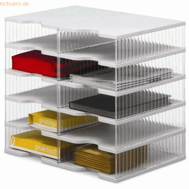 Styro Postsortieranlage Duo-Tower 10 Fächer grau transparent Styro Postsortieranlage Duo-Tower 10 Fächer grau transparent von Styro