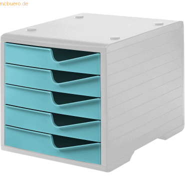 Styro Schubladenbox styroswingbox 5 Schübe grau/aqua Styro Schubladenbox styroswingbox 5 Schübe grau/aqua von Styro