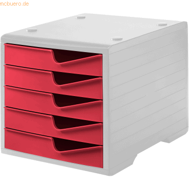 Styro Schubladenbox styroswingbox 5 Schübe grau/cranberry Styro Schubladenbox styroswingbox 5 Schübe grau/cranberry von Styro