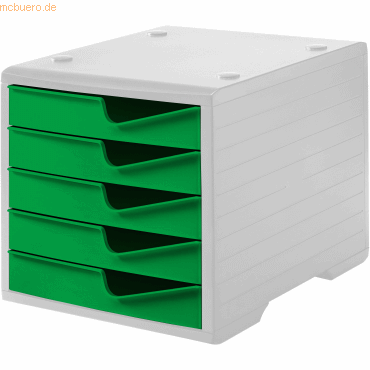 Styro Schubladenbox styroswingbox 5 Schübe grau/gecko Styro Schubladenbox styroswingbox 5 Schübe grau/gecko von Styro