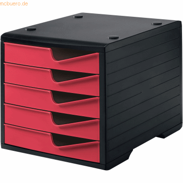 Styro Schubladenbox styroswingbox 5 Schübe schwarz/cranberry Styro Schubladenbox styroswingbox 5 Schübe schwarz/cranberry von Styro