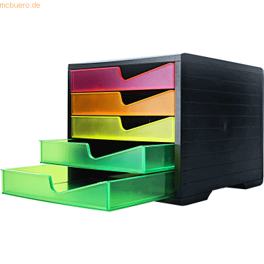 Styro Schubladenbox styroswingbox Neonline 5 Schübe schwarz/multicolor Styro Schubladenbox styroswingbox Neonline 5 Schübe schwarz/multicolor von Styro