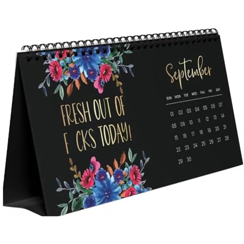 Stytpwra Schreibtischkalender 2024 für Müde Frauen Kalender - It 2024 Fluchkalender Planer A von Stytpwra