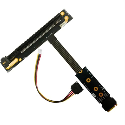 Suanzua 64 Gbit/S PCIe 4.0 X4 90 Grad PCI-E 16X auf M2 M.2 für NVME SSD Riser-Kabel Gen4/3 GPU Motherboard Extender Es CPU Suanzua 64 Gbit/S PCIe 4.0 X4 90 Grad PCI-E 16X auf M2 M.2 für NVME SSD Riser-Kabel Gen4/3 GPU Motherboard Extender Es CPU von Suanzua