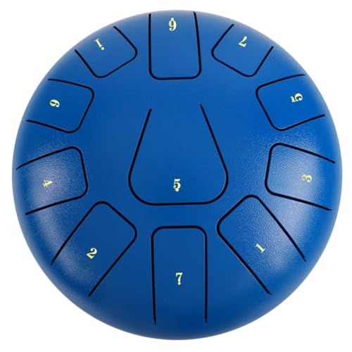 Suanzua 8 Steel Tongue Drum, 11-Ton Tamburin mit Drumsticks und Fingerpicks für Meditationen Tamburin Instrument G Suanzua 8 Steel Tongue Drum, 11-Ton Tamburin mit Drumsticks und Fingerpicks für Meditationen Tamburin Instrument G von Suanzua