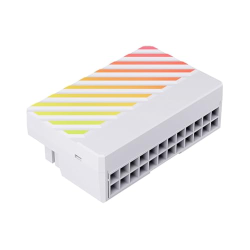 Suanzua ATX 24Pin ARGB Adapter 90° Konverter 24PIN RGB Netzkabeladapter für 24PlN Motherboard Netzteil Suanzua ATX 24Pin ARGB Adapter 90° Konverter 24PIN RGB Netzkabeladapter für 24PlN Motherboard Netzteil von Suanzua