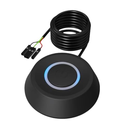 Suanzua Computer-Desktop-Switch, 1,8 M, PC-Motherboard, Externer Start-Power-LED-Lichtknopf, Verlängerungskabel, Runder Startschalter A Suanzua Computer-Desktop-Switch, 1,8 M, PC-Motherboard, Externer Start-Power-LED-Lichtknopf, Verlängerungskabel, Runder Startschalter A von Suanzua