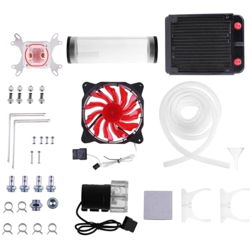 Suanzua PC-WasserküHlsystem-Set, 2 M, LüFter-Set, G1/4, Universal-CPU-Wasserblock, 160-Mm-Wasserpumpe, 120-Mm-KüHler Suanzua PC-WasserküHlsystem-Set, 2 M, LüFter-Set, G1/4, Universal-CPU-Wasserblock, 160-Mm-Wasserpumpe, 120-Mm-KüHler von Suanzua