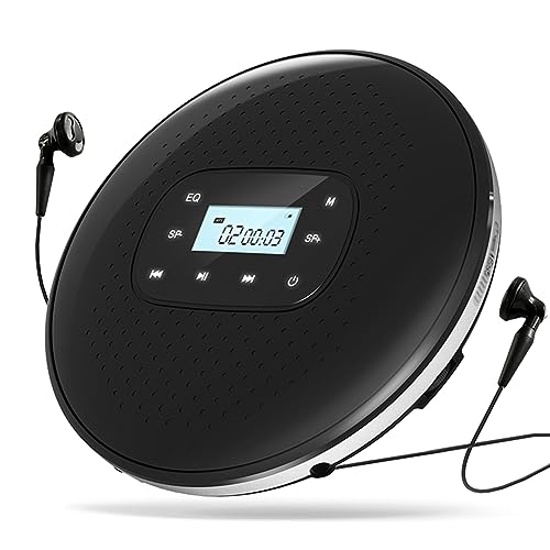 Suanzua Tragbarer CD-, Wiederaufladbarer Intelligenter Touchscreen-CD-Player mit Digitalem Display und Stereo-Lautsprecher für Studenten, Strapazierfähig und Einfach zu Bedienen, Schwarz. Suanzua Tragbarer CD-, Wiederaufladbarer Intelligenter Touchscreen-CD-Player mit Digitalem Display und Stereo-Lautsprecher für Studenten, Strapazierfähig und Einfach zu Bedienen, Schwarz. von Suanzua