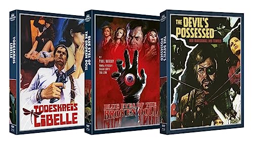 Paul Naschy Bundle - Todeskreis Libelle / Blue Eyes Of The Broken Doll / The Devil's Possessed - Blu-ray+DVD - Limited Edition auf 150 Stück von Subkultur Entertainment