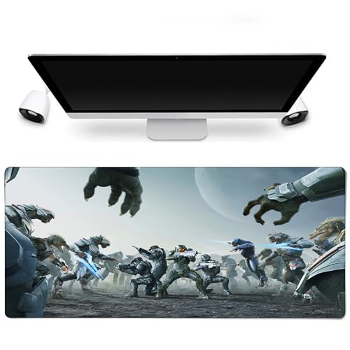 Halo Mauspad in Sonderedition – Kunst von Spartans, Eliten und Rohn in hoher Auflösung, 900 x 400 mm, rutschfest, langlebig, für intensives Gaming Halo Mauspad in Sonderedition – Kunst von Spartans, Eliten und Rohn in hoher Auflösung, 900 x 400 mm, rutschfest, langlebig, für intensives Gaming von Sublymes