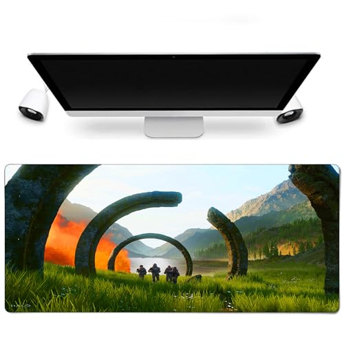 Halo Sonderedition Mauspad – Spartanische Kunst in hoher Auflösung, 900 x 400 mm, rutschfest, langlebig, für intensives Gaming Halo Sonderedition Mauspad – Spartanische Kunst in hoher Auflösung, 900 x 400 mm, rutschfest, langlebig, für intensives Gaming von Sublymes