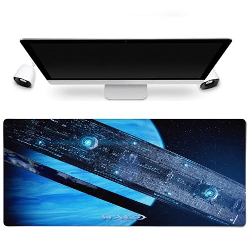 Sublymes Halo Master Chief Gaming-Mauspad – XXL 900 x 400 mm, wasserdichte Oberfläche, rutschfeste Unterseite, verstärkte Kanten, perfekt für FPS und Büro Halo Ring Sublymes Halo Master Chief Gaming-Mauspad – XXL 900 x 400 mm, wasserdichte Oberfläche, rutschfeste Unterseite, verstärkte Kanten, perfekt für FPS und Büro Halo Ring von Sublymes