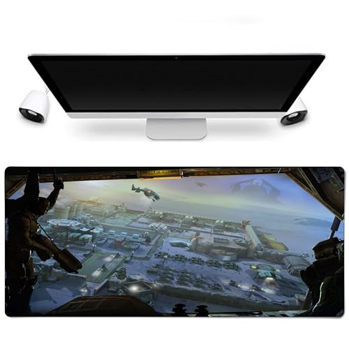 Sublymes Halo Master Chief Gaming-Mauspad – XXL 900 x 400 mm, wasserdichte Oberfläche, rutschfeste Unterseite, verstärkte Kanten, perfekt für FPS und Büro UNSC Troopers von Sublymes