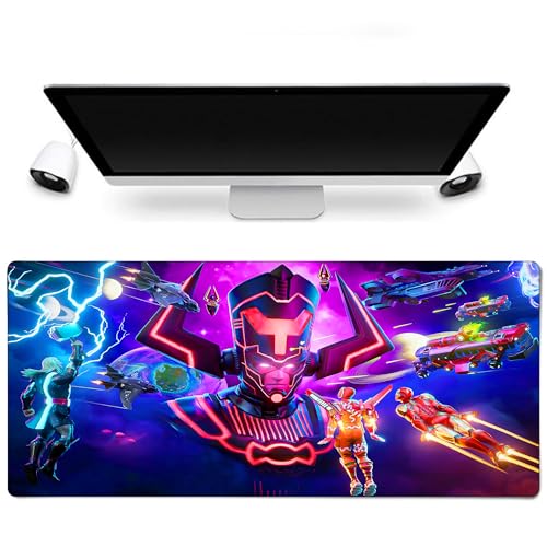Sublymes Thor & Galactus & Iron Man Fortnite Drift Gaming-Mauspad – XXL 900 x 400 mm, wasserdichte Oberfläche, rutschfeste Unterseite, für Fans und Spieler Battle Royale Sublymes Thor & Galactus & Iron Man Fortnite Drift Gaming-Mauspad – XXL 900 x 400 mm, wasserdichte Oberfläche, rutschfeste Unterseite, für Fans und Spieler Battle Royale von Sublymes