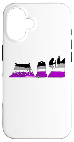 Asexual Pride Camping LGBT Ace Asexuelles Wandercamp im Freien Hülle für iPhone 16 Asexual Pride Camping LGBT Ace Asexuelles Wandercamp im Freien Hülle für iPhone 16 von Subtle LGBTQ Asexual Pride Designs