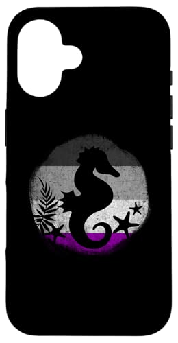 Asexual Pride Seepferdchen Vintage LGBT Ace Asexualität Flagge Hülle für iPhone 16 Asexual Pride Seepferdchen Vintage LGBT Ace Asexualität Flagge Hülle für iPhone 16 von Subtle LGBTQ Asexual Pride Designs