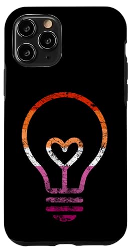 Dezente Lesben-Flagge, Herz, Glühbirne, Vintage Hülle für iPhone 11 Pro Dezente Lesben-Flagge, Herz, Glühbirne, Vintage Hülle für iPhone 11 Pro von Subtle Lesbian Lightbulb Gifts Apparel