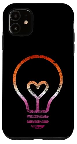 Dezente Lesben-Flagge, Herz, Glühbirne, Vintage Hülle für iPhone 11 Dezente Lesben-Flagge, Herz, Glühbirne, Vintage Hülle für iPhone 11 von Subtle Lesbian Lightbulb Gifts Apparel