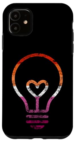 Dezente Lesben-Flagge, Herz, Glühbirne, Vintage Hülle für iPhone 11 Dezente Lesben-Flagge, Herz, Glühbirne, Vintage Hülle für iPhone 11 von Subtle Lesbian Lightbulb Gifts Apparel