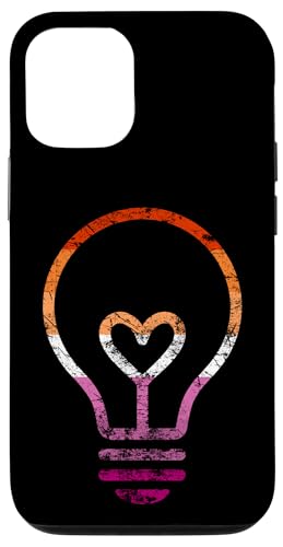 Dezente Lesben-Flagge, Herz, Glühbirne, Vintage Hülle für iPhone 12/12 Pro Dezente Lesben-Flagge, Herz, Glühbirne, Vintage Hülle für iPhone 12/12 Pro von Subtle Lesbian Lightbulb Gifts Apparel