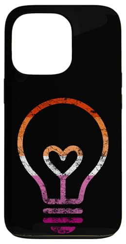 Dezente Lesben-Flagge, Herz, Glühbirne, Vintage Hülle für iPhone 13 Pro Dezente Lesben-Flagge, Herz, Glühbirne, Vintage Hülle für iPhone 13 Pro von Subtle Lesbian Lightbulb Gifts Apparel