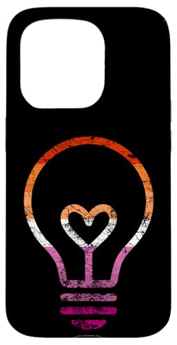 Dezente Lesben-Flagge, Herz, Glühbirne, Vintage Hülle für iPhone 15 Pro Dezente Lesben-Flagge, Herz, Glühbirne, Vintage Hülle für iPhone 15 Pro von Subtle Lesbian Lightbulb Gifts Apparel