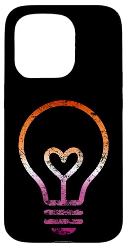 Dezente Lesben-Flagge, Herz, Glühbirne, Vintage Hülle für iPhone 15 Pro Dezente Lesben-Flagge, Herz, Glühbirne, Vintage Hülle für iPhone 15 Pro von Subtle Lesbian Lightbulb Gifts Apparel