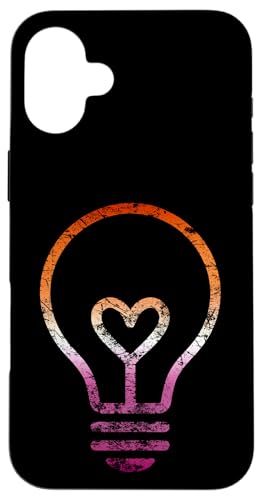 Dezente Lesben-Flagge, Herz, Glühbirne, Vintage Hülle für iPhone 16 Plus Dezente Lesben-Flagge, Herz, Glühbirne, Vintage Hülle für iPhone 16 Plus von Subtle Lesbian Lightbulb Gifts Apparel