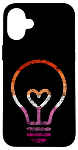 Dezente Lesben-Flagge, Herz, Glühbirne, Vintage Hülle für iPhone 16 Plus Dezente Lesben-Flagge, Herz, Glühbirne, Vintage Hülle für iPhone 16 Plus von Subtle Lesbian Lightbulb Gifts Apparel