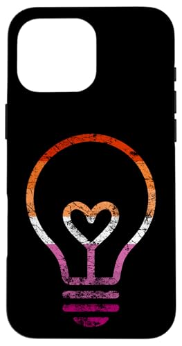Dezente Lesben-Flagge, Herz, Glühbirne, Vintage Hülle für iPhone 16 Pro Max Dezente Lesben-Flagge, Herz, Glühbirne, Vintage Hülle für iPhone 16 Pro Max von Subtle Lesbian Lightbulb Gifts Apparel