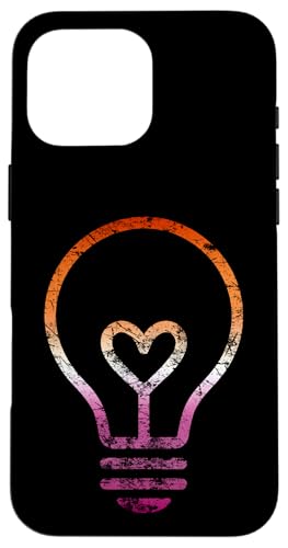 Dezente Lesben-Flagge, Herz, Glühbirne, Vintage Hülle für iPhone 16 Pro Max Dezente Lesben-Flagge, Herz, Glühbirne, Vintage Hülle für iPhone 16 Pro Max von Subtle Lesbian Lightbulb Gifts Apparel