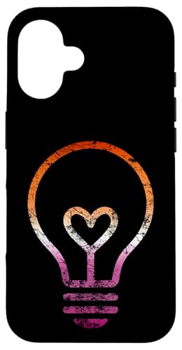 Dezente Lesben-Flagge, Herz, Glühbirne, Vintage Hülle für iPhone 16 Dezente Lesben-Flagge, Herz, Glühbirne, Vintage Hülle für iPhone 16 von Subtle Lesbian Lightbulb Gifts Apparel