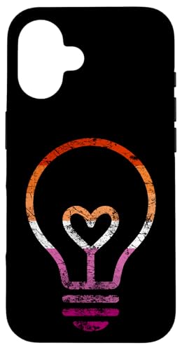 Dezente Lesben-Flagge, Herz, Glühbirne, Vintage Hülle für iPhone 16 Dezente Lesben-Flagge, Herz, Glühbirne, Vintage Hülle für iPhone 16 von Subtle Lesbian Lightbulb Gifts Apparel