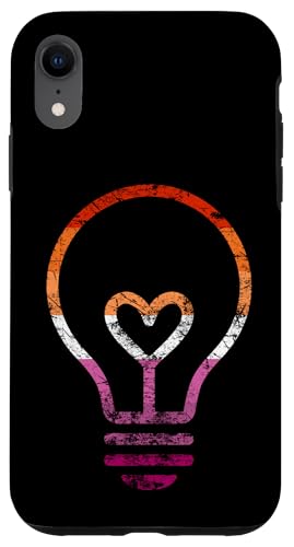 Dezente Lesben-Flagge, Herz, Glühbirne, Vintage Hülle für iPhone XR Dezente Lesben-Flagge, Herz, Glühbirne, Vintage Hülle für iPhone XR von Subtle Lesbian Lightbulb Gifts Apparel