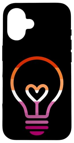 Dezente Lesben-Flaggen-Glühbirne Hülle für iPhone 16 von Subtle Lesbian Lightbulb Gifts Apparel