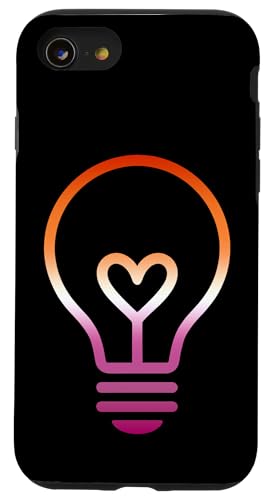 Dezente Lesben-Flaggen-Glühbirne Hülle für iPhone SE (2020) / 7 / 8 von Subtle Lesbian Lightbulb Gifts Apparel