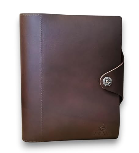 Succes A5 / Executive Old Classic Organizer Leder Ringbuch Dunkelbraun Agenda 30 mm Ringung • Vollrindleder Terminplaner mit Kalender FE320FN05 von Succes