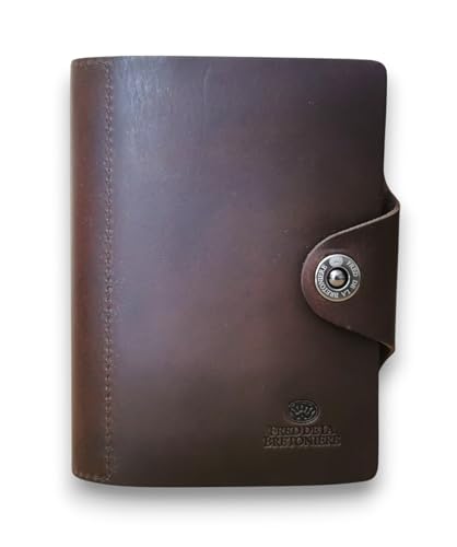 Succes Junior Old Classic Organizer Leder A7 Ringbuch Braun Agenda 20 mm Ringung • Vollrindleder Terminplaner mit Kalender FJ320FN05 von Succes