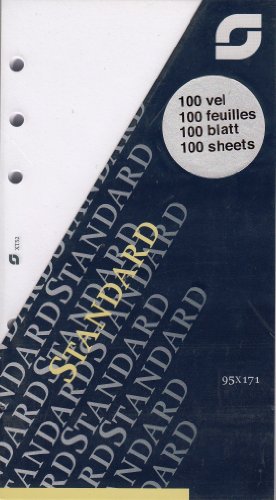 Succes Standard Notizpapier Notizblätter Blanko Weiß 100 Blatt A6 Terminplaner Einlage XT52 von Succes